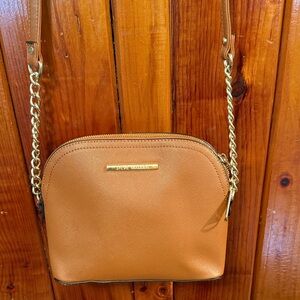 Steve Madden Camel Crossbody Bag with Gold Chain